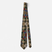 Middeleeuwse Tapijt Patchwork Stropdas (Voorkant)