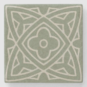 Middeleeuwse Tegel Stenen Onderzetter (Voorkant)