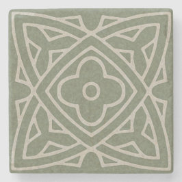 Middeleeuwse Tegel Stenen Onderzetter