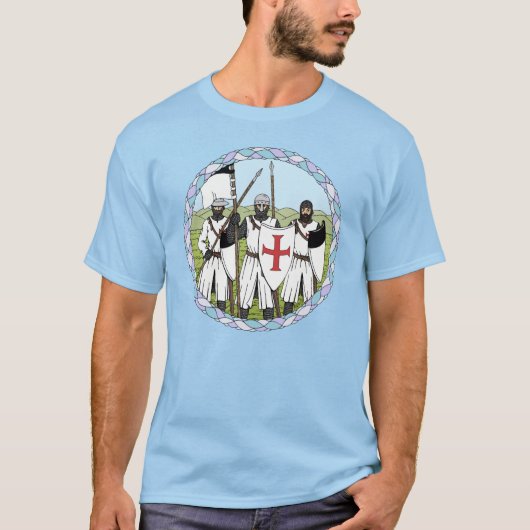 Middeleeuwse Tempeliers T-shirt (Voorkant)
