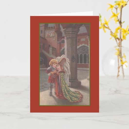  middeleeuwse trouwdag Kaart (Gele Bloem)