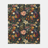 Middeleeuwse tuin fleece deken (Voorkant)