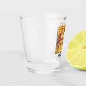 Middeleeuwse verlichte brief A-monogram Shot Glas (Links)