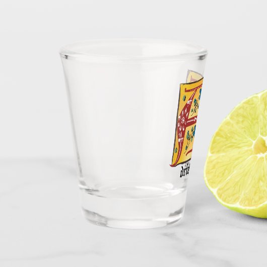 Middeleeuwse verlichte brief A-monogram Shot Glas (Links)
