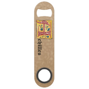 Middeleeuwse verlichte brief A-monogram Speed Flessenopener