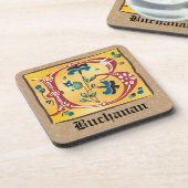 Middeleeuwse verlichte brief met B-monogram Bier Onderzetter (Linkerzijde)