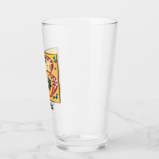 Middeleeuwse verlichte brief met B-monogram Glas (Links)