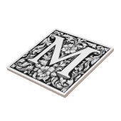 Middeleeuwse verlichte letter M Tegeltje (Zijkant)