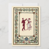 middeleeuwse verlichte prom kaart (Achterkant)