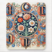 middeleeuwse  verlichting muismat (Voorkant)