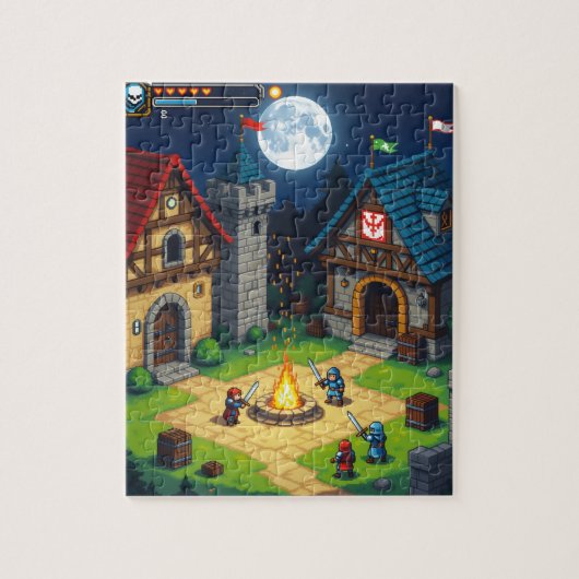 middeleeuwse verzameling legpuzzel (Verticaal)