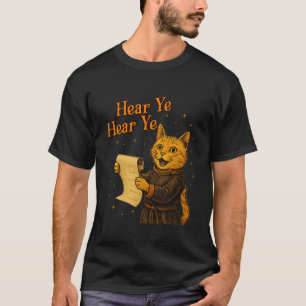 Middeleeuwse Vintage Kattenliefhebber Kattenmoeder T-shirt