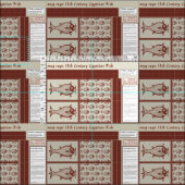 Middeleeuwse vis badmatjes stof (Delen)