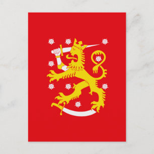 Middeleeuwse vlag van Finland Briefkaart