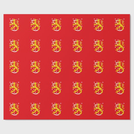 Middeleeuwse vlag van Finland Cadeaupapier (Vlak)