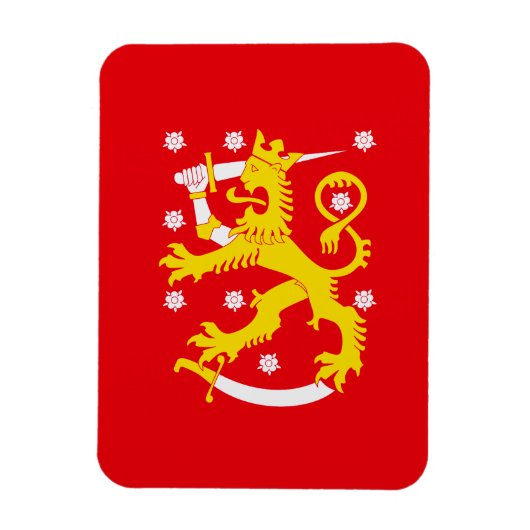 Middeleeuwse vlag van Finland Magneet (Verticaal)