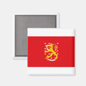 Middeleeuwse vlag van Finland Magneet (Voorkant / Achterkant)