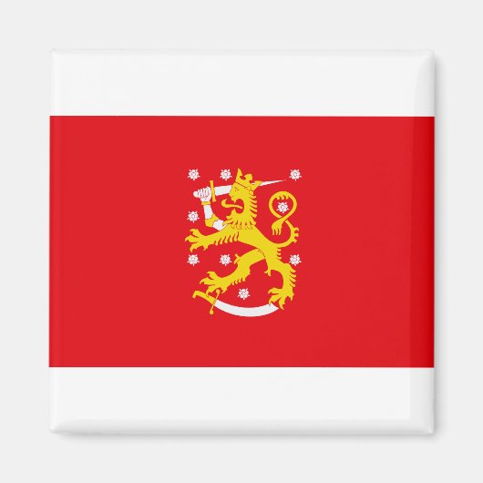 Middeleeuwse vlag van Finland Magneet (Voorkant)