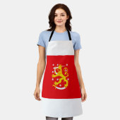 Middeleeuwse vlag van Finland Schort (Gedragen)