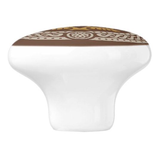 middeleeuwse vogels keramische knop (Zijkant)