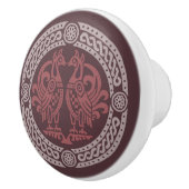 middeleeuwse vogels keramische knop (Rechts)