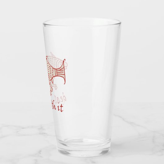 Middeleeuwse Walking Fish Glass Tumbler (Links)