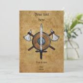 Middeleeuwse wapens kaart (Staand voorkant)