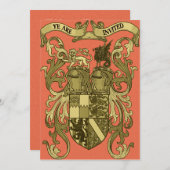 Middeleeuwse wapenweddenschappen kaart (Voorkant / Achterkant)