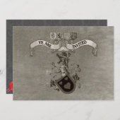 Middeleeuwse wapenweddenschappen kaart (Voorkant / Achterkant)