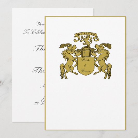 Middeleeuwse wapenweddenschappen kaart (Voorkant / Achterkant)