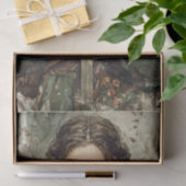 Middeleeuwse Warrior Woman Fantasy Decoupage Papie Tissuepapier (Geschenk)