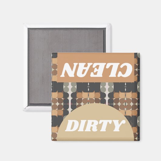 Middeleeuwse Wash Dry Vaatwasser Magneet (Voorkant / Achterkant)