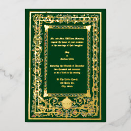  "middeleeuwse" weddenschap folie uitnodiging