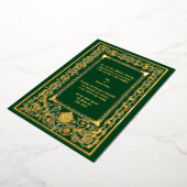  "middeleeuwse" weddenschap folie uitnodiging (Gedraaid)