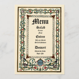  "middeleeuwse" weddenschap menu