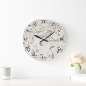 Middeleeuwse Wereldkaart Quebec Nouvelle-Frankrijk Grote Klok (Huis)