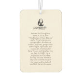 Middeleeuwse Wereldkaart Quebec Nouvelle-Frankrijk Luchtverfrisser (Achterkant)