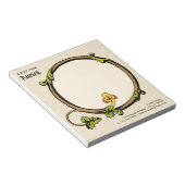 Middeleeuwse wijnstokken acanthus huis/werk CC1109 Notitieblok (Schuin)