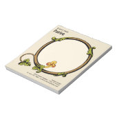 Middeleeuwse wijnstokken acanthus huis/werk CC1109 Notitieblok (Linkerzijde)