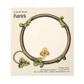 Middeleeuwse wijnstokken acanthus huis/werk CC1109 Notitieblok (Voorkant)