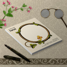 Middeleeuwse wijnstokken acanthus huis/werk CC1109 Notitieblok