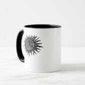 Middeleeuwse zongravure - Whimsigoth Esthetisch -  Mok (Voorkant links)