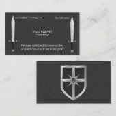 Middeleeuwse Zwaard en Schild Visitekaartjes (Voorkant / Achterkant)