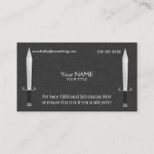 Middeleeuwse Zwaard en Schild Visitekaartjes (Voorkant)