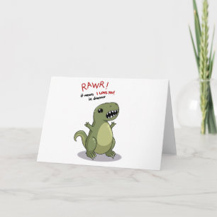 Middelen I van Rawr houden van u in Dinosaurus Kaart