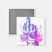 Middelfinge/Middelvingerimáge/Middelvingervingstan Magneet (Voorkant / Achterkant)