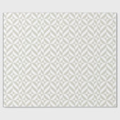 Middelgrijs geometrische decobeugel cadeaupapier (Vlak)