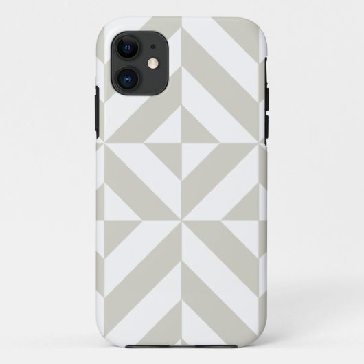 Middelgrijs geometrische decobeugel Case-Mate iPhone case (Achterkant)