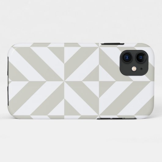 Middelgrijs geometrische decobeugel Case-Mate iPhone case (Achterkant (horizontaal))