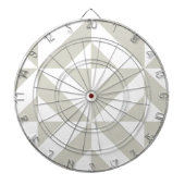 Middelgrijs geometrische decobeugel dartbord (Voorkant)